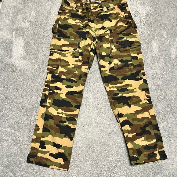 Duluth Trading Flex Fire Hose Cargo Pants 36 x30 Camo Relaxed Fit - Picture 1 of 11